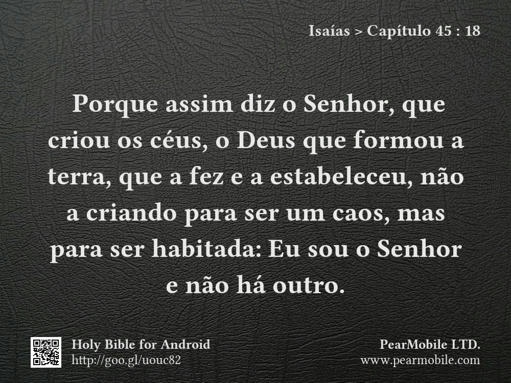 Isaías, Capítulo 45:18